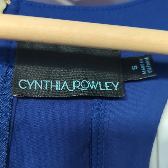 Cynthia Rowley royal blue sleeveless racer back dress size small - Picture 2 of 8